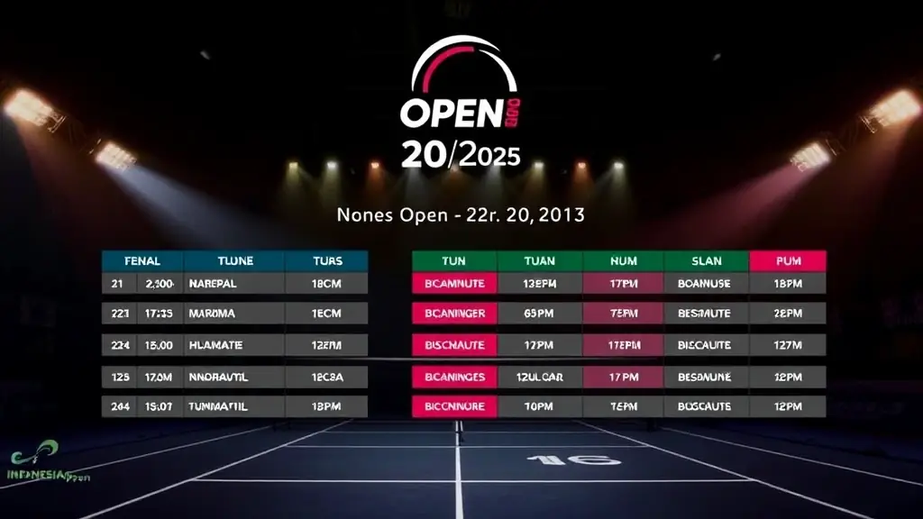 Ang iskedyul ng mga laban para sa Indonesia Open 2025 ay inilabas na, na nagbibigay ng kumpletong ideya tungkol sa kabuuang takbo ng torneo.